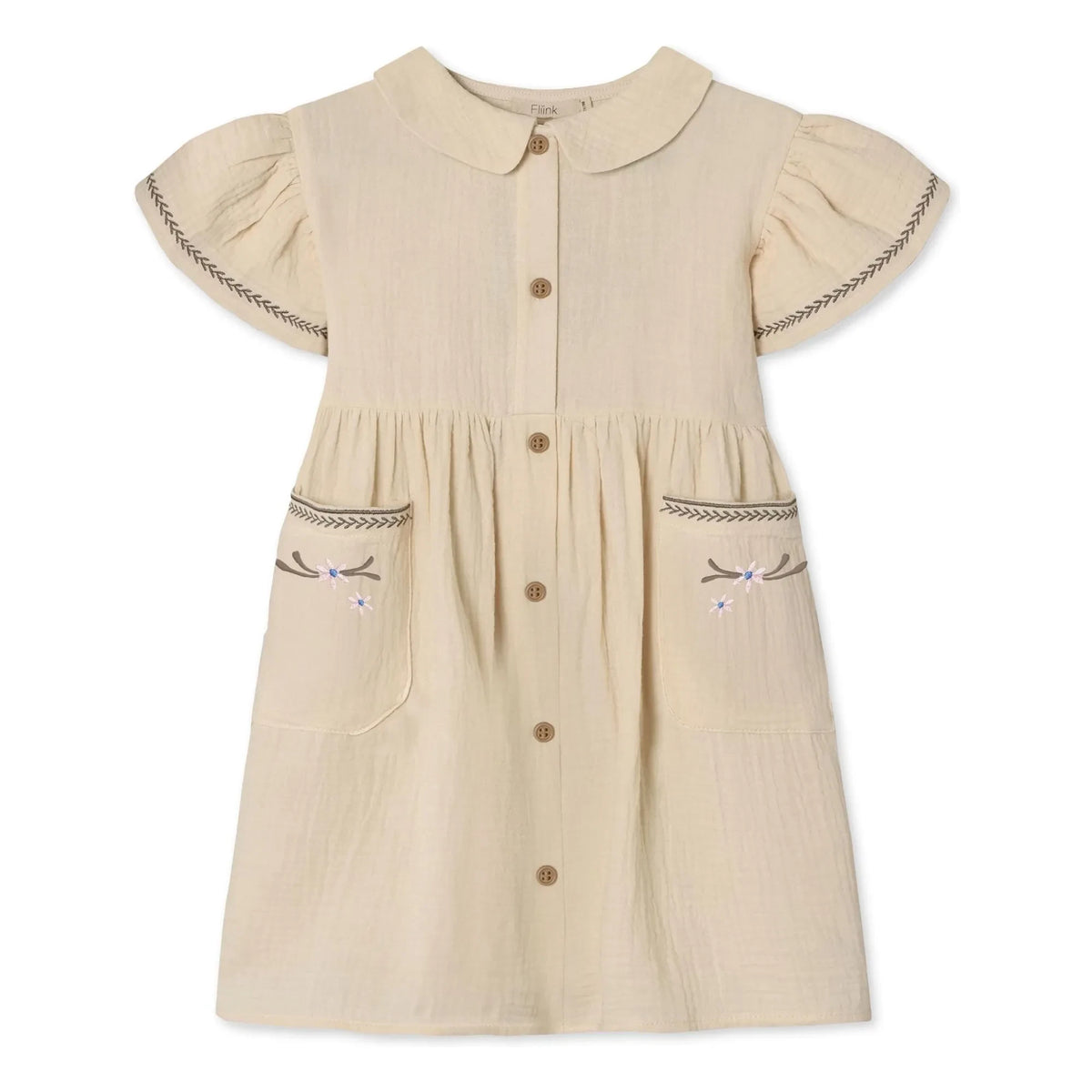 Fliink - Amour Fleurs Dress | Ecru
