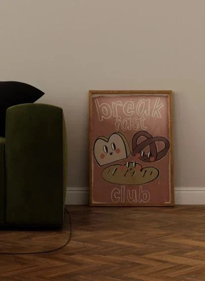 Studio Loco - "The Breakfast Club" Poster | Dusty Pink