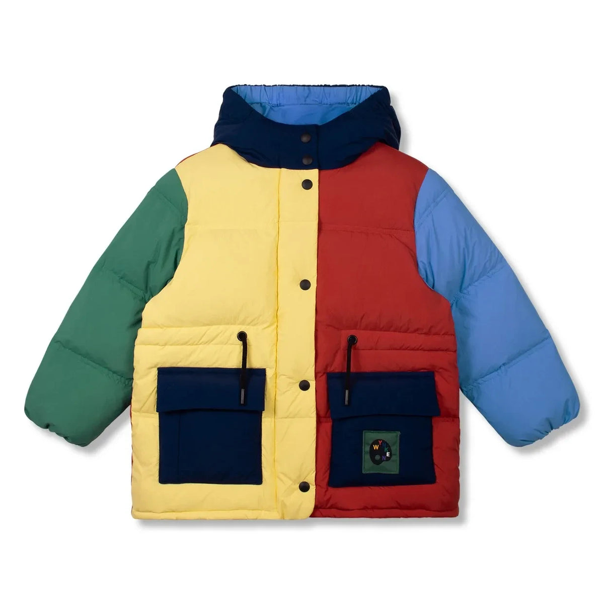 Wynken - Color-block puffer jacket | Yellow