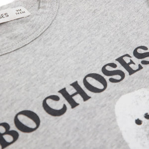 Bobo Choses - Bobo Choses Organic Cotton Baby Ghost T-Shirt | Heather Grey