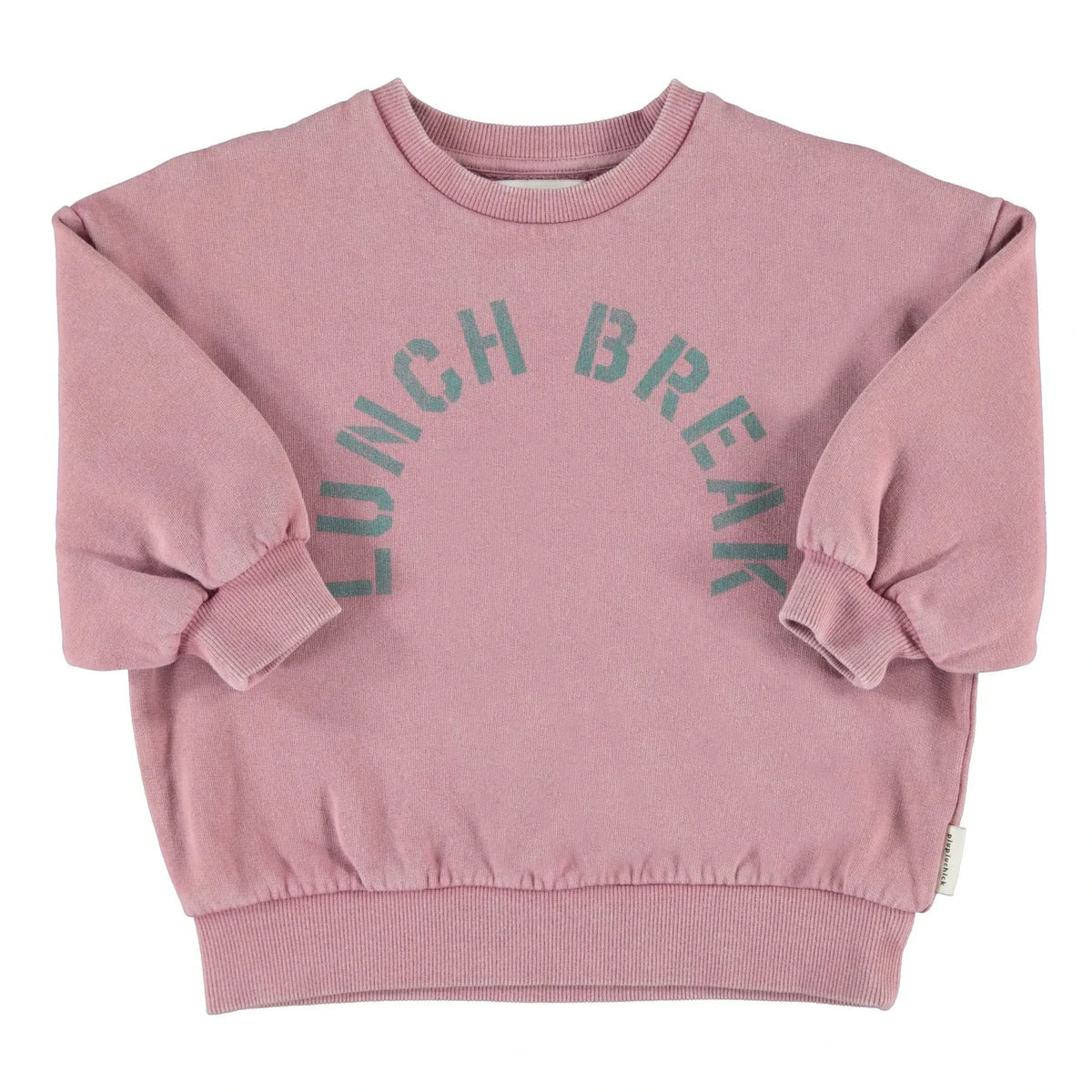 Piupiuchick - Lunch Break organic cotton sweatshirt | Pink