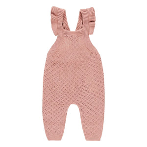 Quincy Mae - Knitted Romper | Dusty Pink