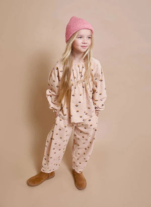 Búho - Naïf Organic Cotton Blouse | Pink