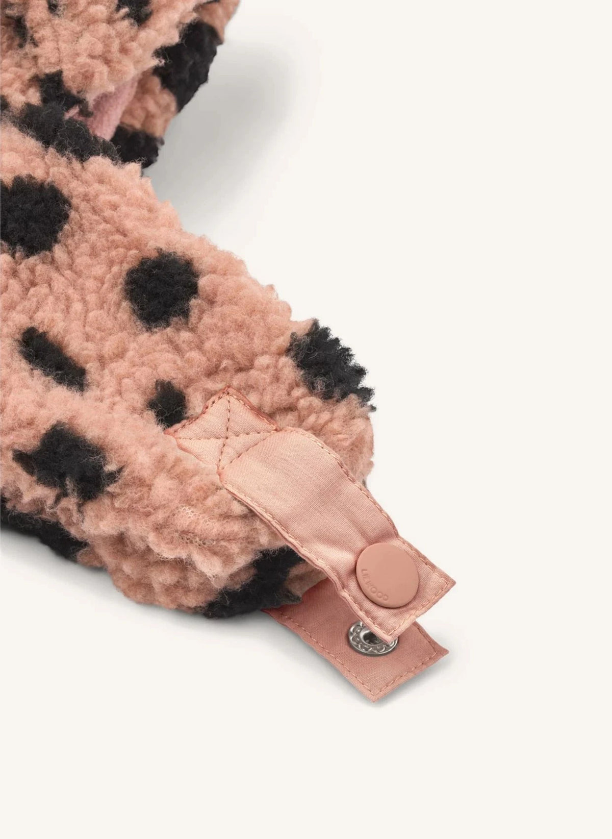 Liewood - Chapka Sherpa Bravo Leopard Recycled Fibers | Dusty Pink