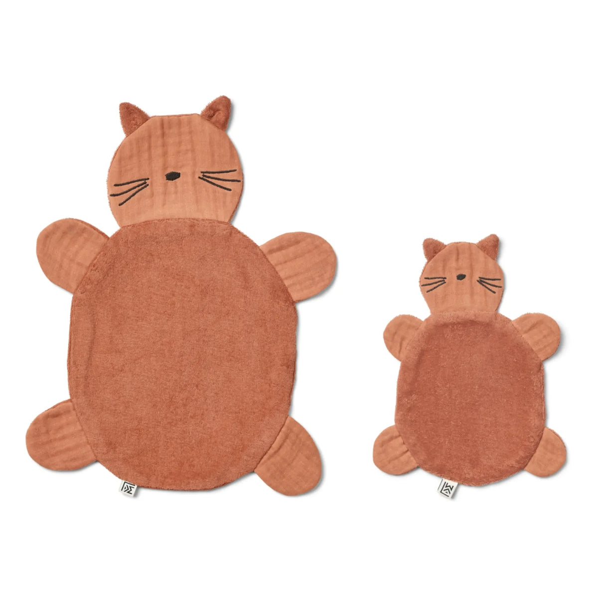 Liewood - Janai Cuddle Cloth - Set of 2 | Cat/Tuscany Rose