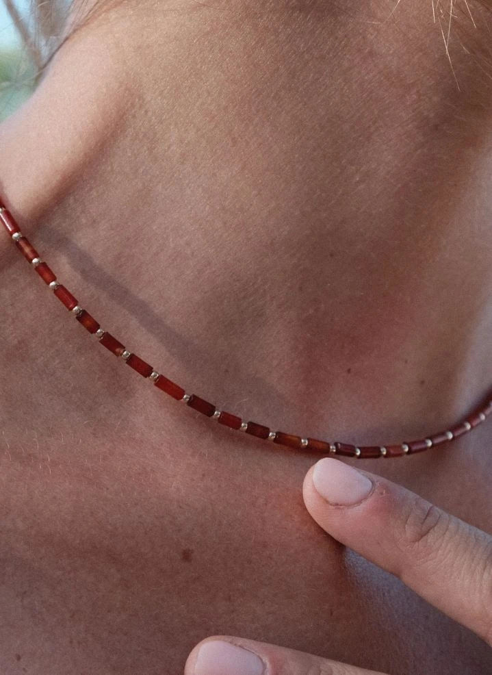 Camille Colette Studio - Baia Reddish Brown Necklace | Multicolor