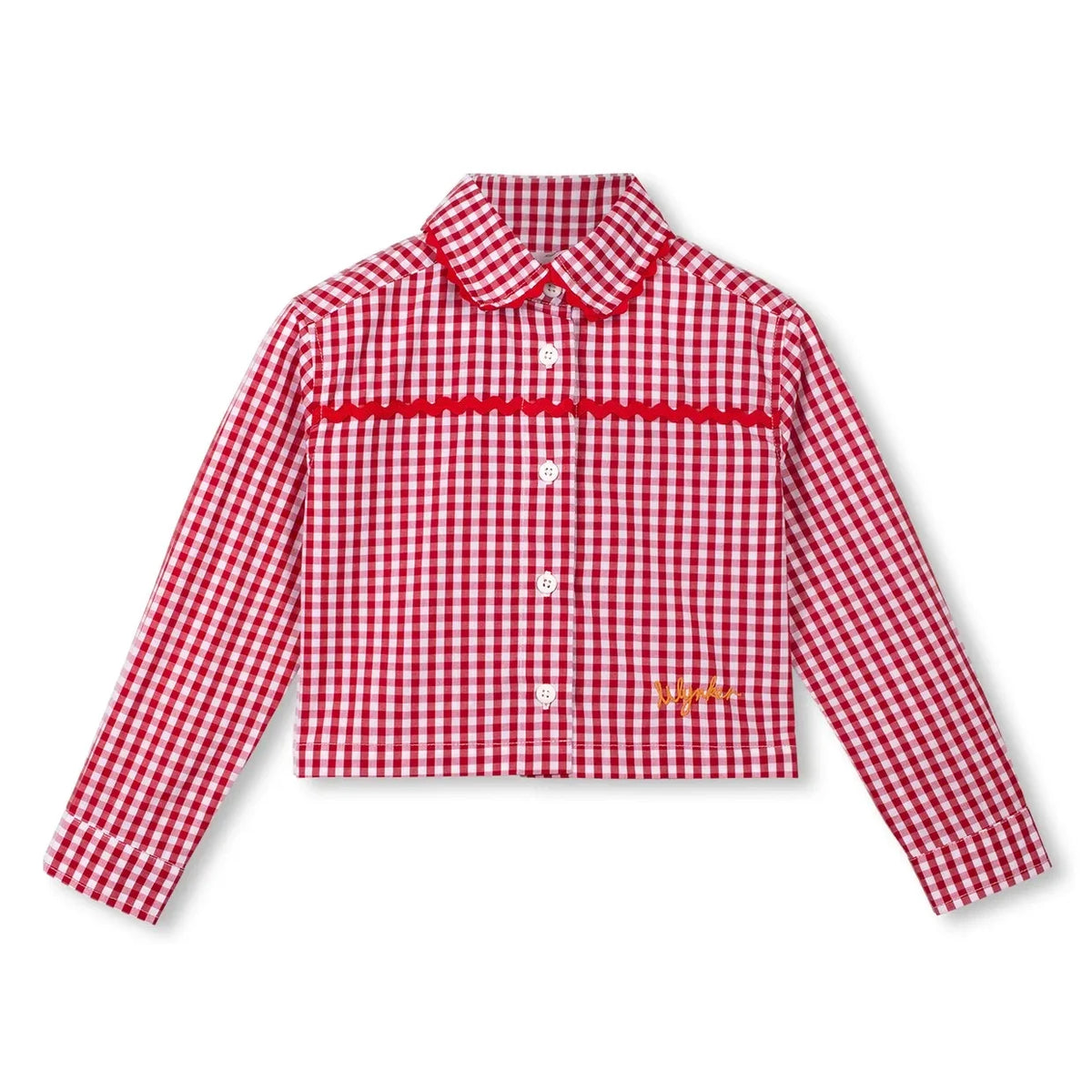 Wynken - Red Gingham Crop Shirt