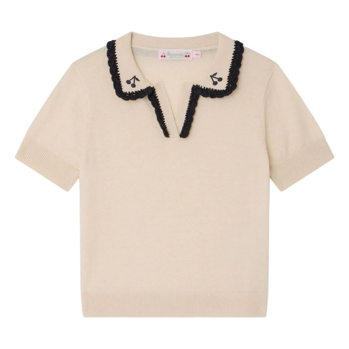 Bonpoint - Polo Lisette Wool | Ecru
