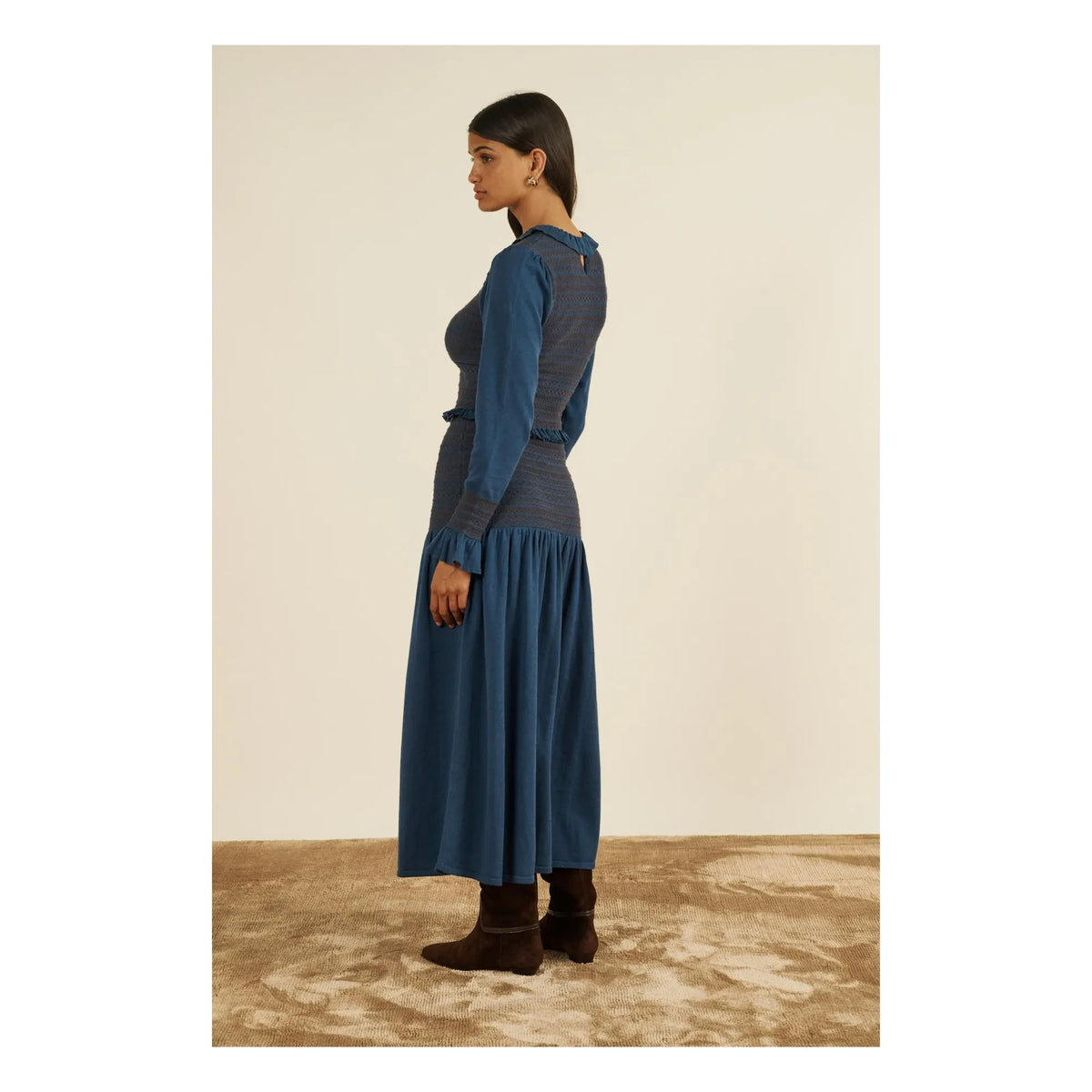 Maria de la Orden - Owl Knit Skirt | Navy