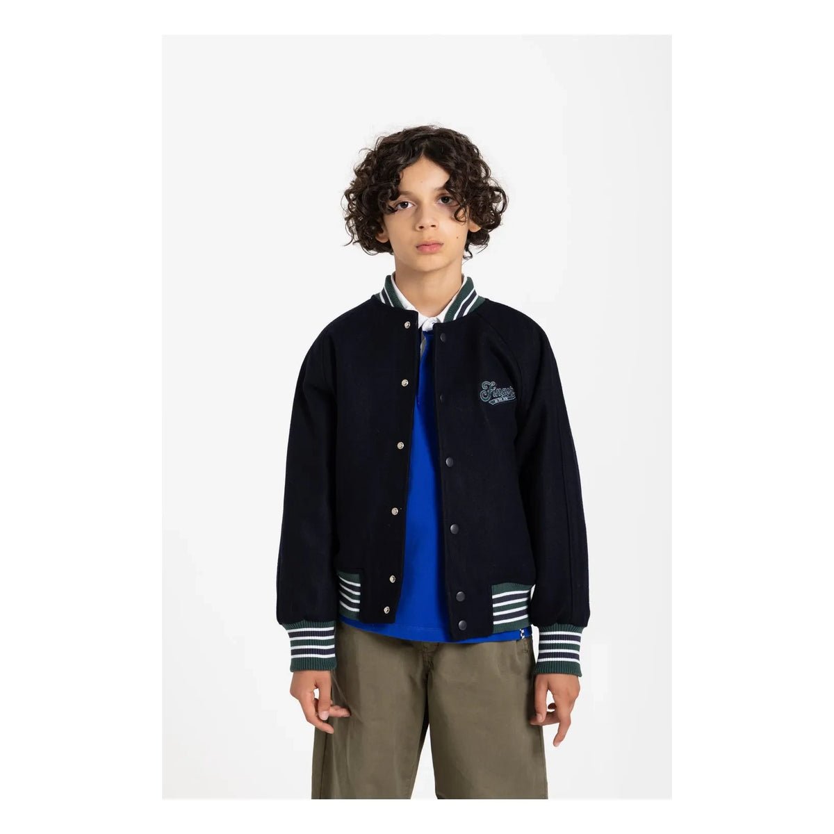 Finger in the nose - Corey Wool Jacket | Blue black