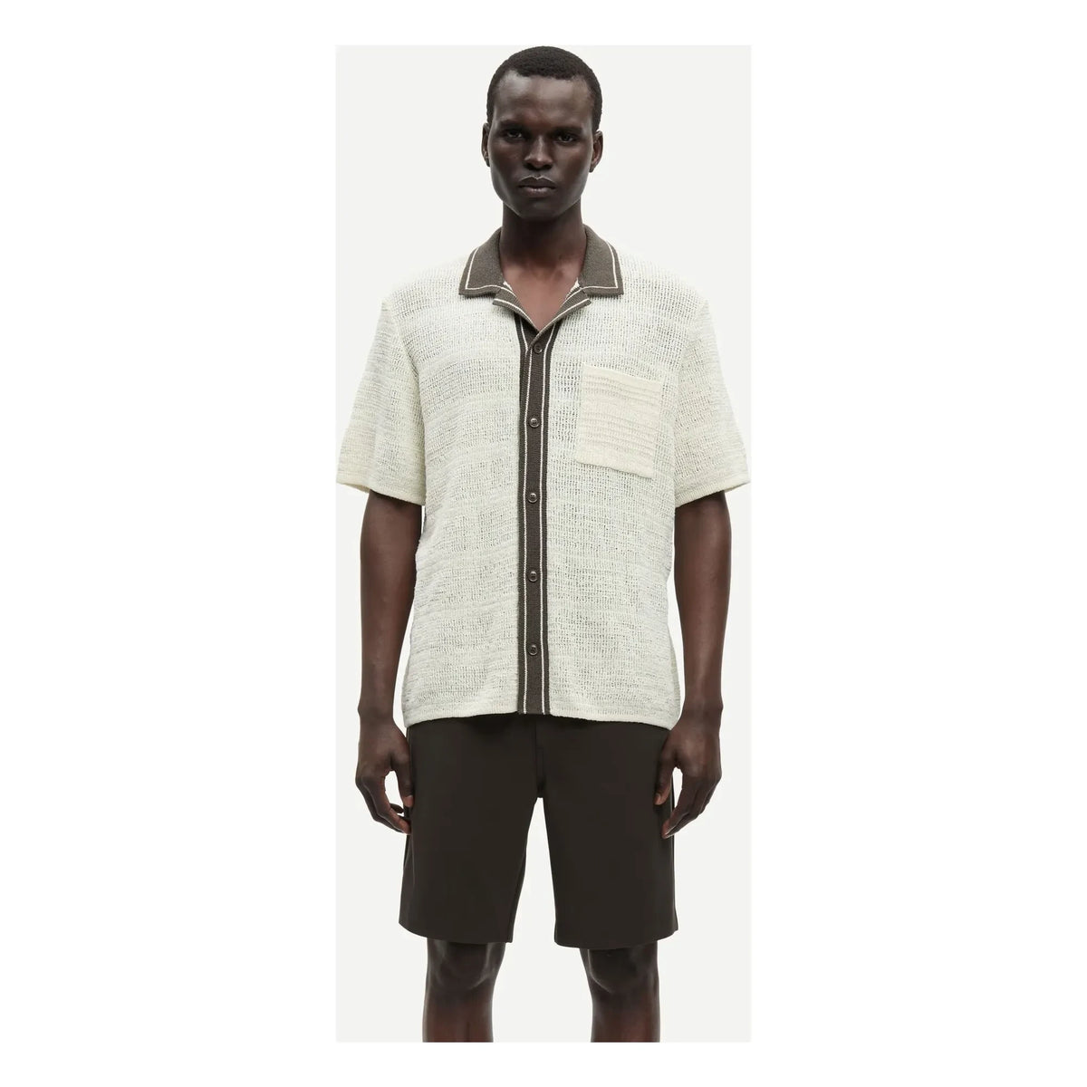 Samsoe Samsoe - Sapercy Short Sleeve Knit Shirt | White