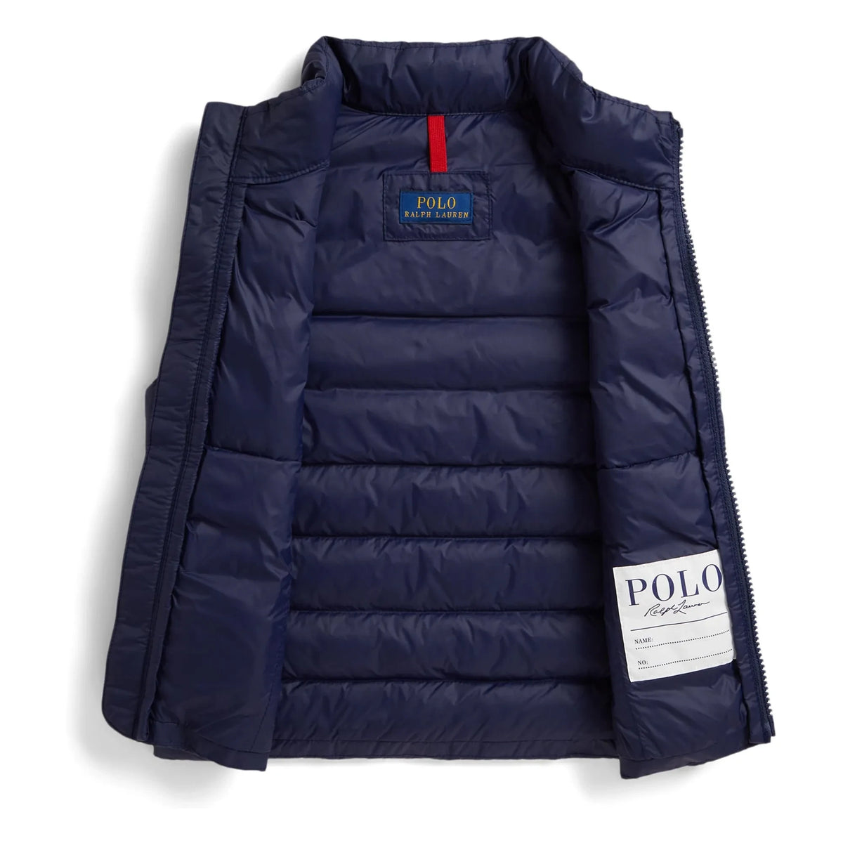 Ralph Lauren - Logo Sleeveless Padded Vest Made from Recycled Fibers | Dark Blue