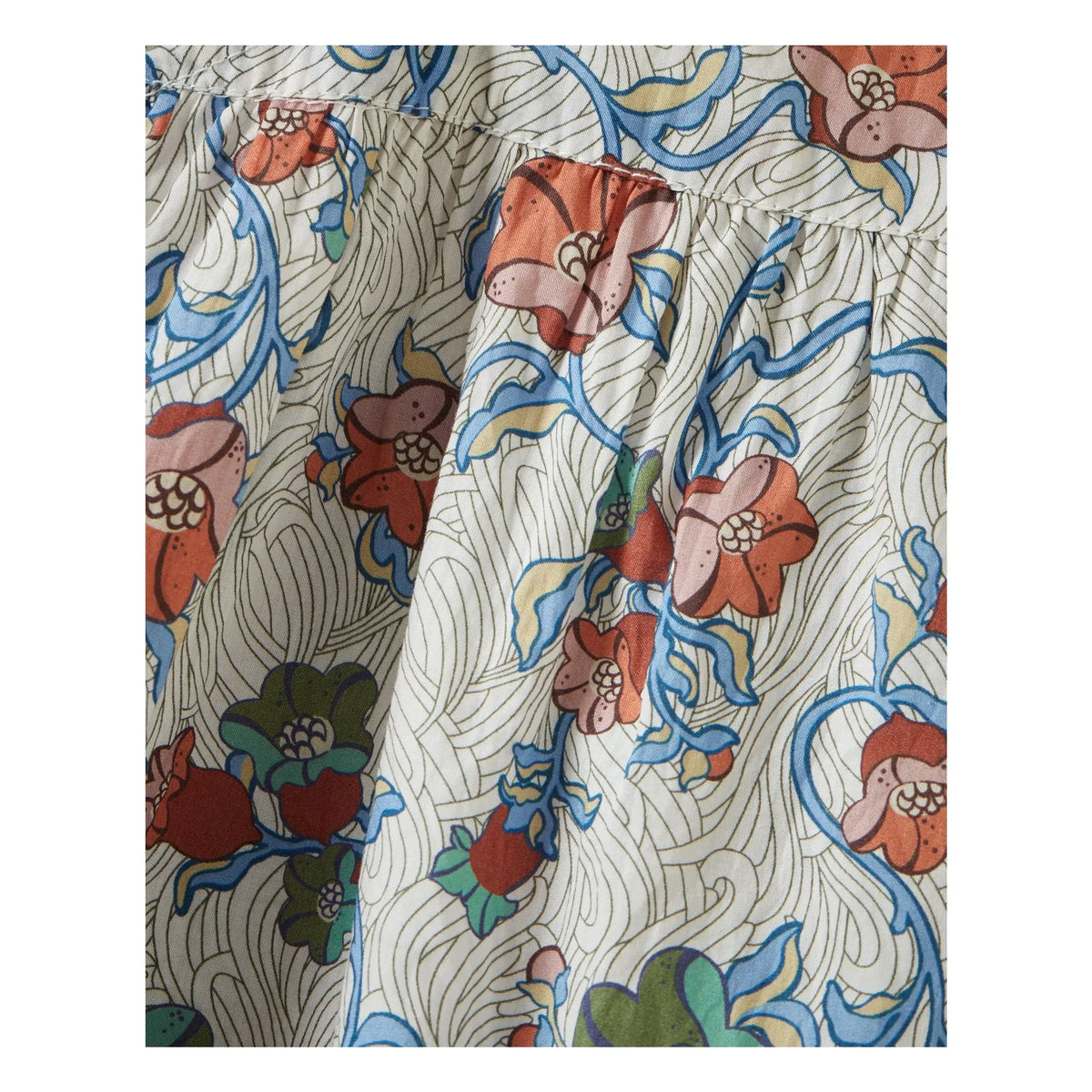 Caramel - Ibera Liberty Dress | Ecru