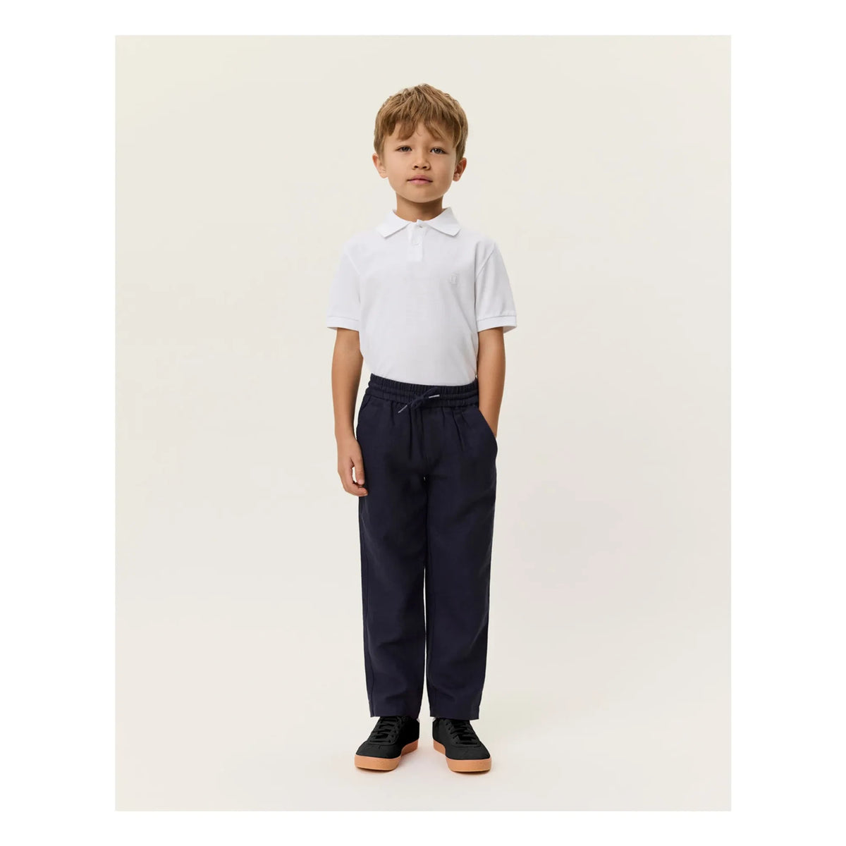 Les Deux - Patrick Linen Trousers | Midnight blue