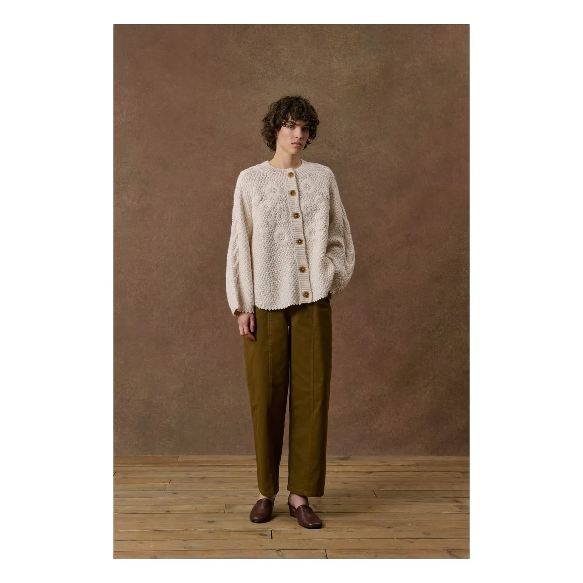 Louise Misha - Khallane Wool Cape | Cream