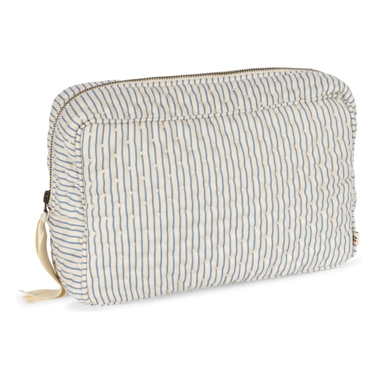 Konges Sløjd - Large Striped Makeup Bag | Blue