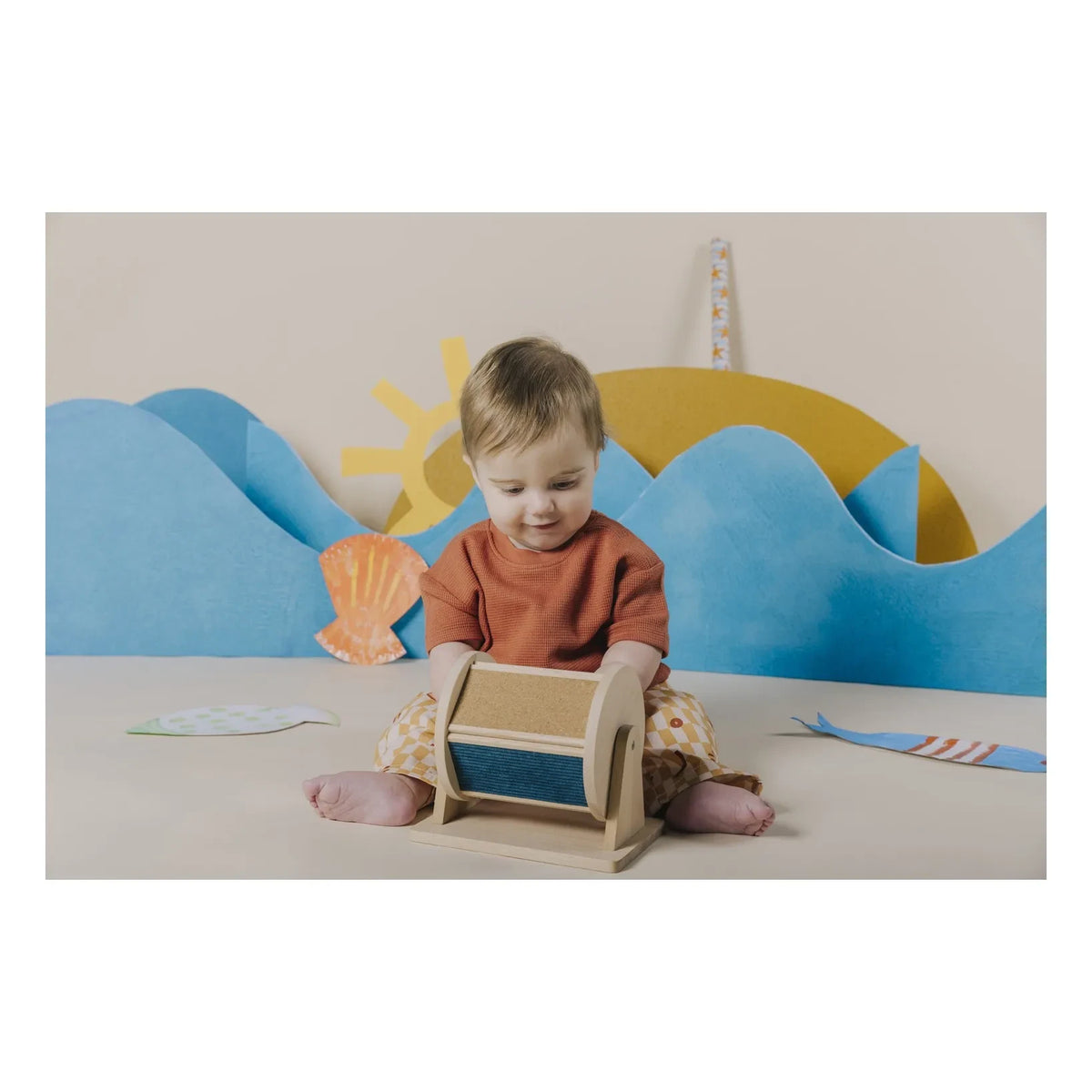 Petit Boum - Sensory Spinner | Natural Wood