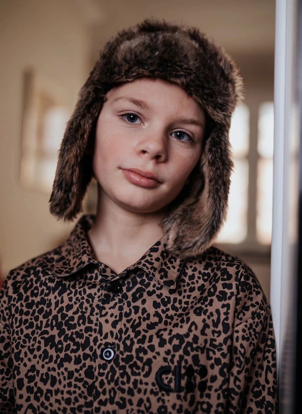 Cos I Said So - Leopard Logo Overshirt | Brown