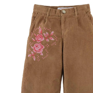 Gingersnaps - Loreine Velvet Pants | Brown