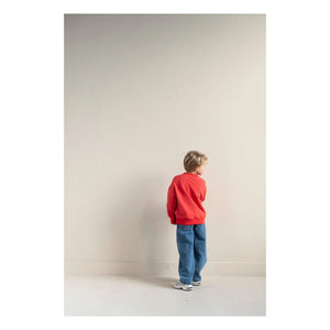 Jenest - Bird organic cotton sweatshirt | Red