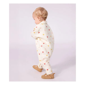 Petit Bateau - Combination Hearts | Ecru