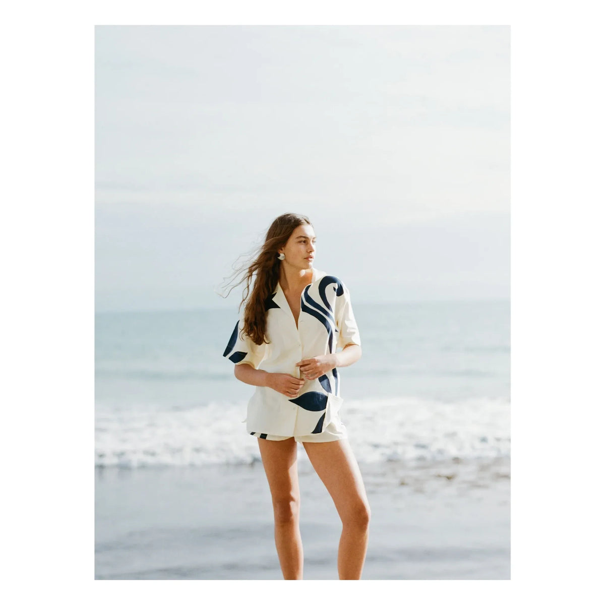 Soleil Soleil - Margot Silk Shirt | Ecru