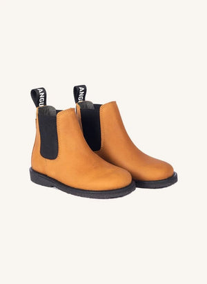 Angulus - Belted Chelsea Boots | Caramel
