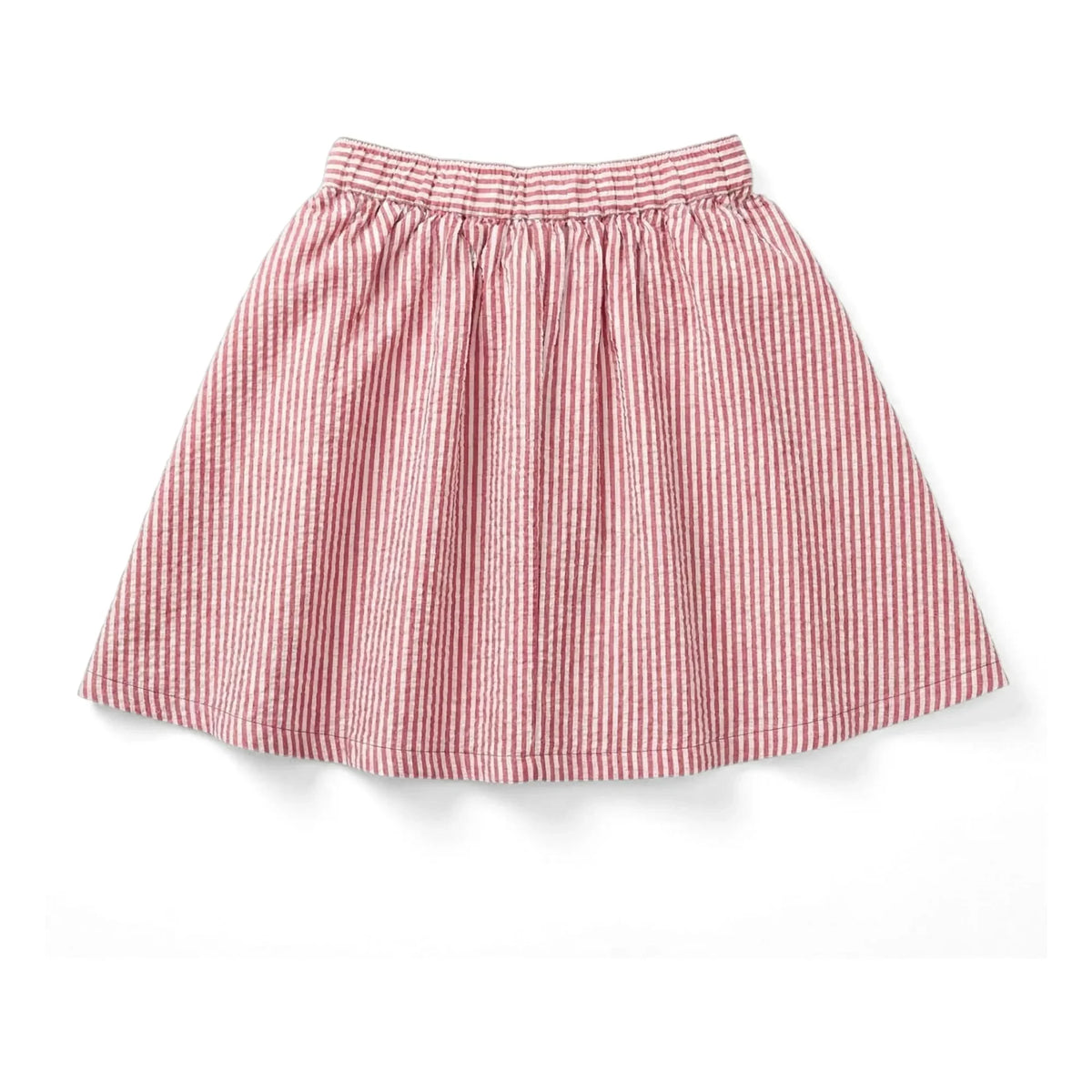 Smallable Kid - Melody Striped Skirt | Cherry Red
