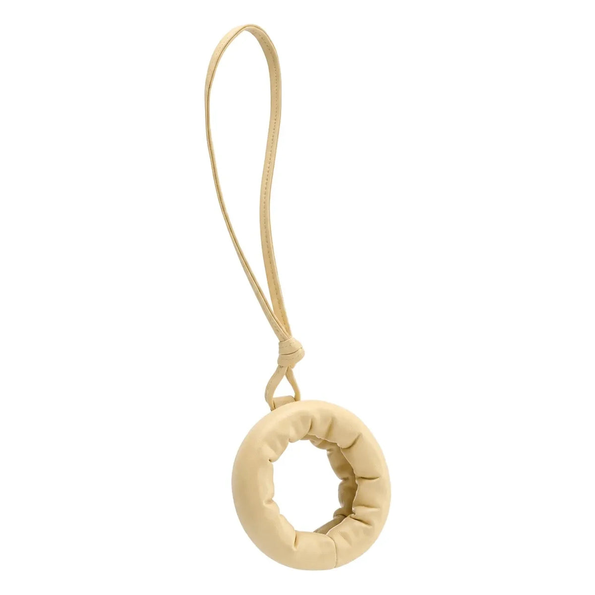 Olend - Vegan Leather Padded Mirror Charm | Pale Yellow