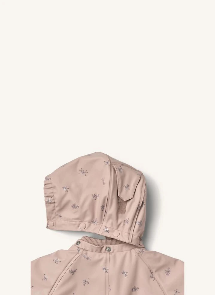 Wheat - Aiko Floral Print Waterproof Overall, Made from Recycled Fibers | Pink