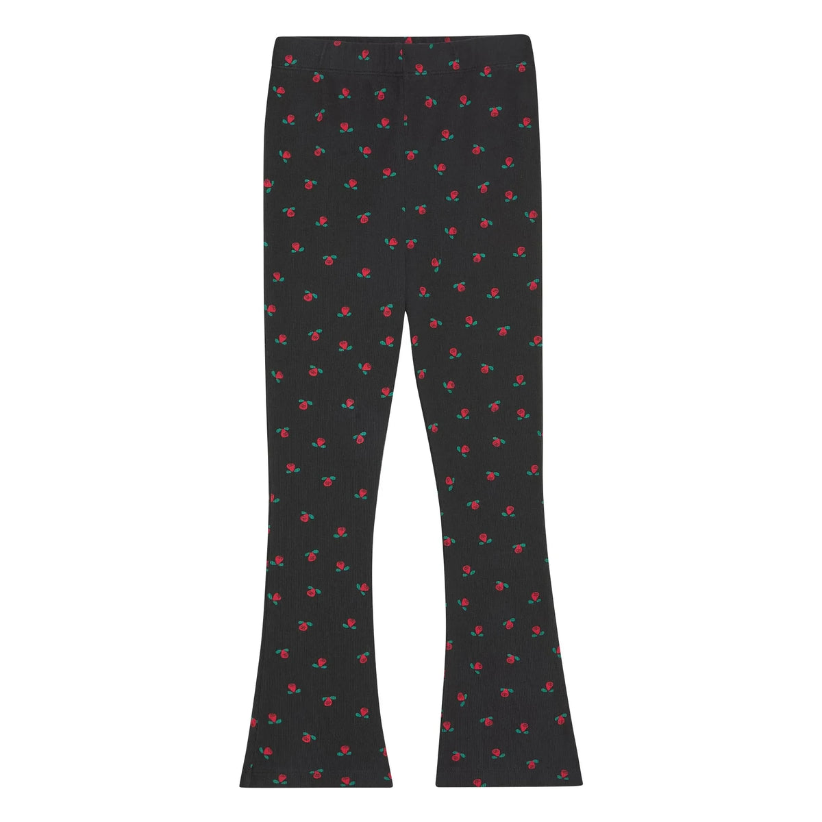 The Campamento - Floral Flare Tights | Charcoal Grey