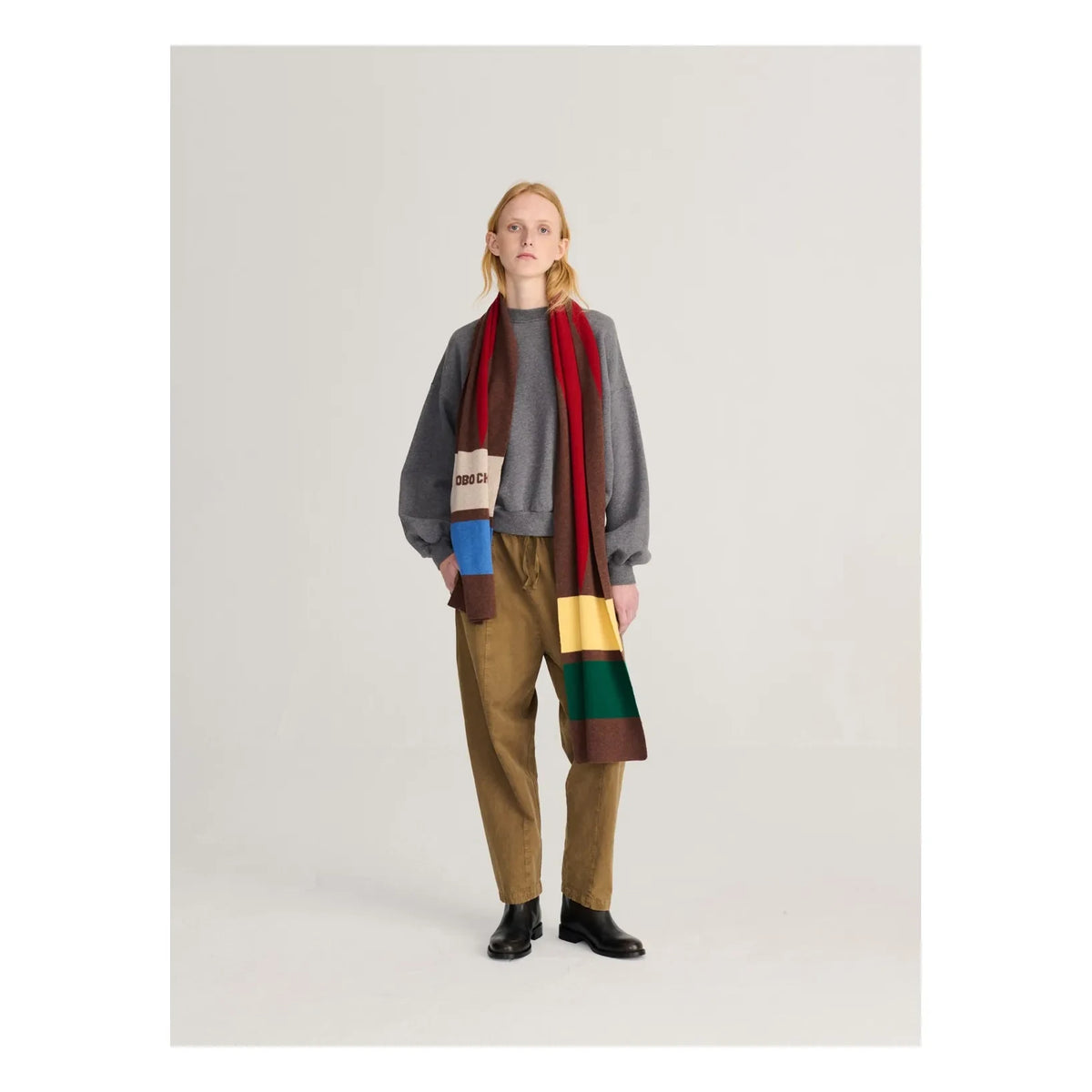 Bobo Choses - Recycled Merino Wool Scarf | Red
