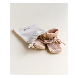 Hvid - Merino Wool Slippers | Pale Pink