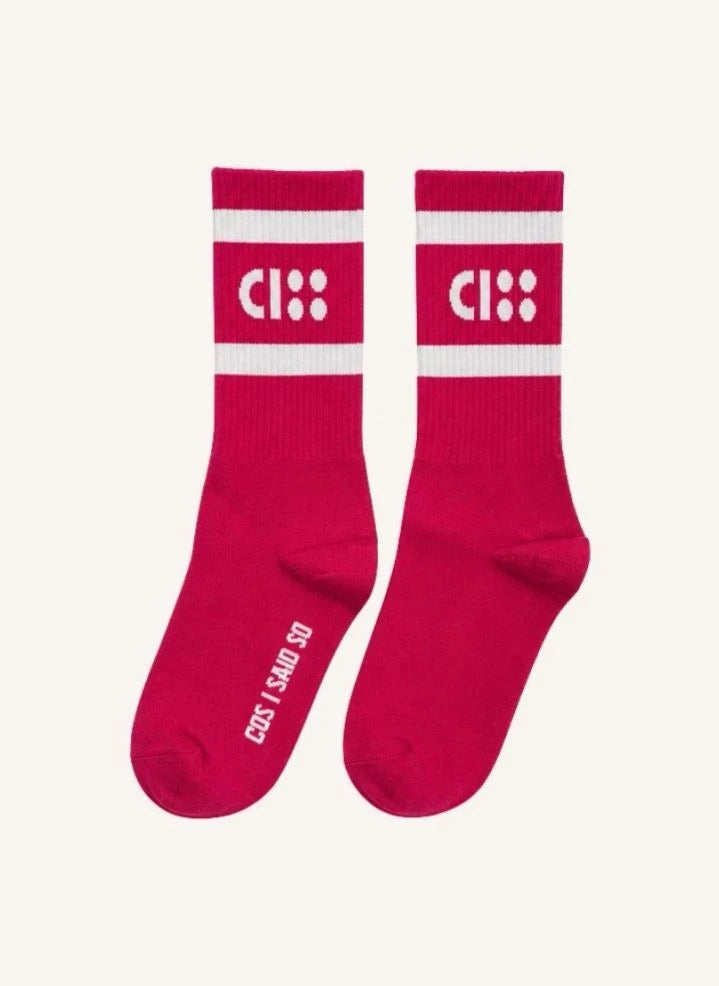 Cos I Said So - Logo Socks | Red