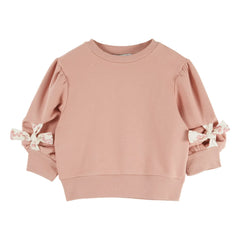 Emile et Ida - Rosalie Knotted Sweatshirt Organic Cotton | Pink