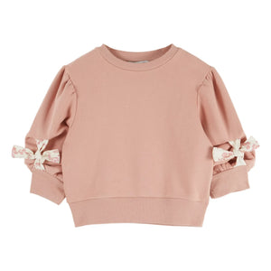 Emile et Ida - Rosalie Knotted Sweatshirt Organic Cotton | Pink