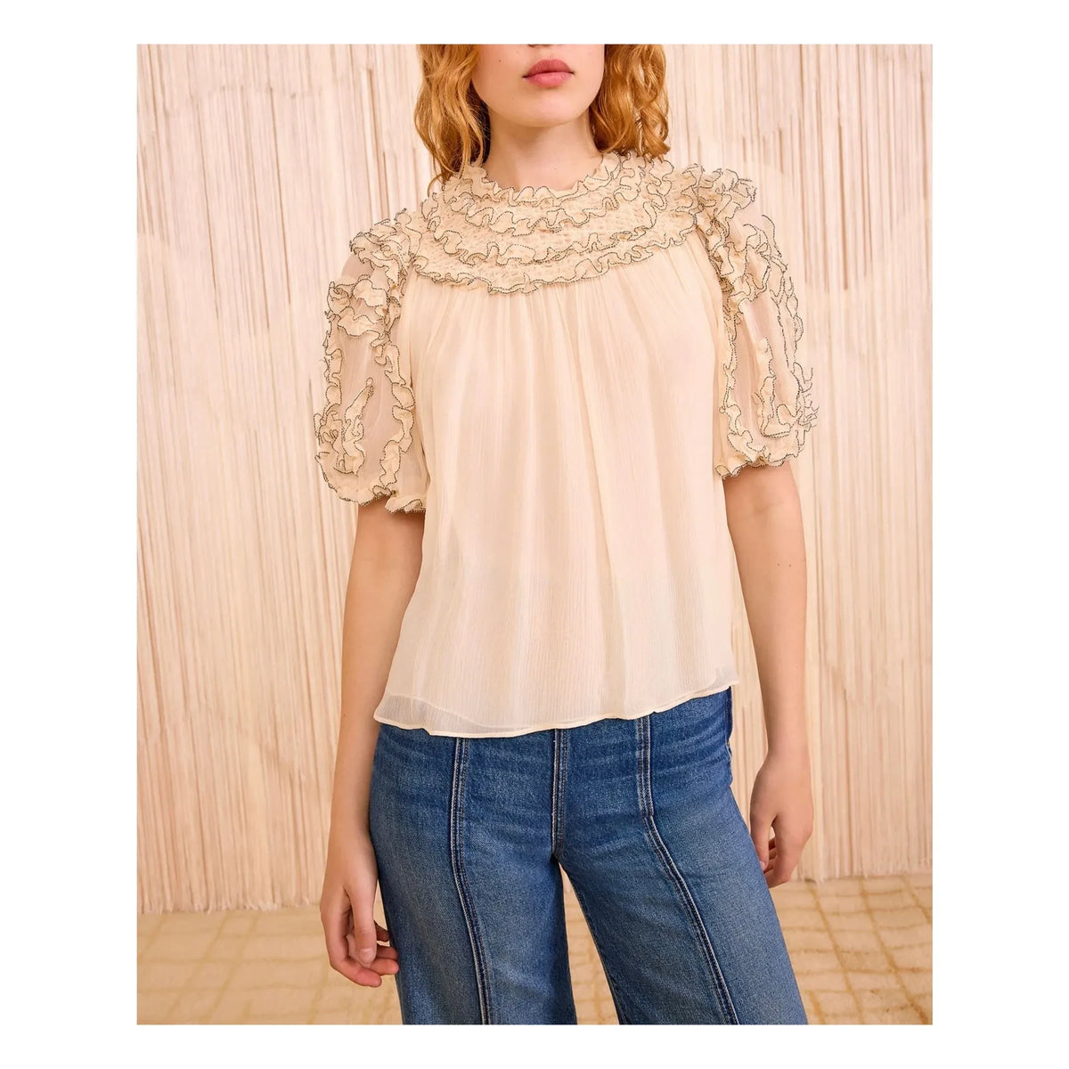 Ulla Johnson - Isolda Silk Blouse | Ecru
