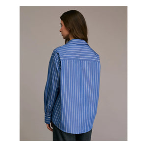 Diega - Cirilla Striped Shirt | Blue