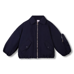 Wynken - Pocket Detailed Bomber Jacket | Navy