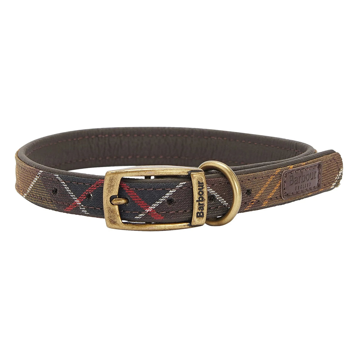 Barbour - Tartan Dog Collar | Dark Beige Brown