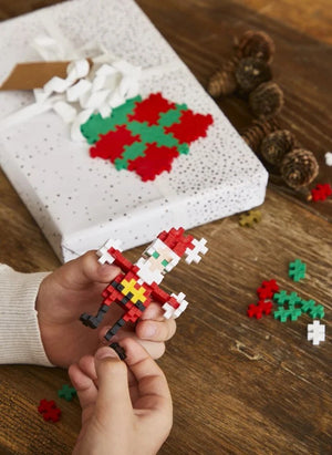 Plus-Plus - Santa Claus Tube - 100 Pieces | Red
