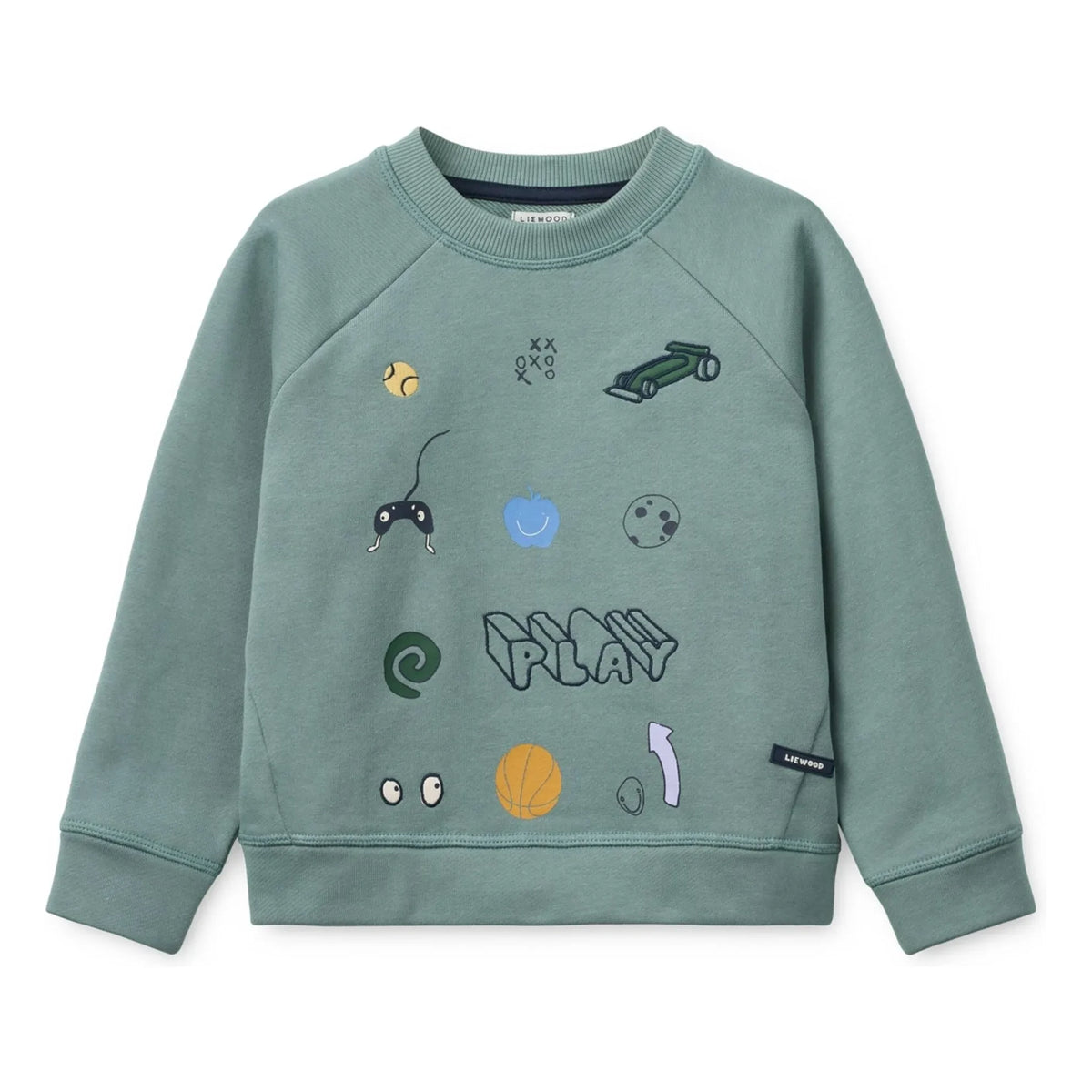Liewood - Orson Play organic cotton sweatshirt | Blue Green