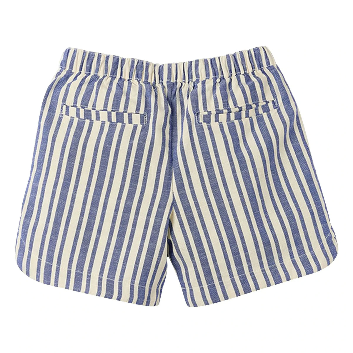 Fabula - Striped Bermuda Shorts | Light Blue