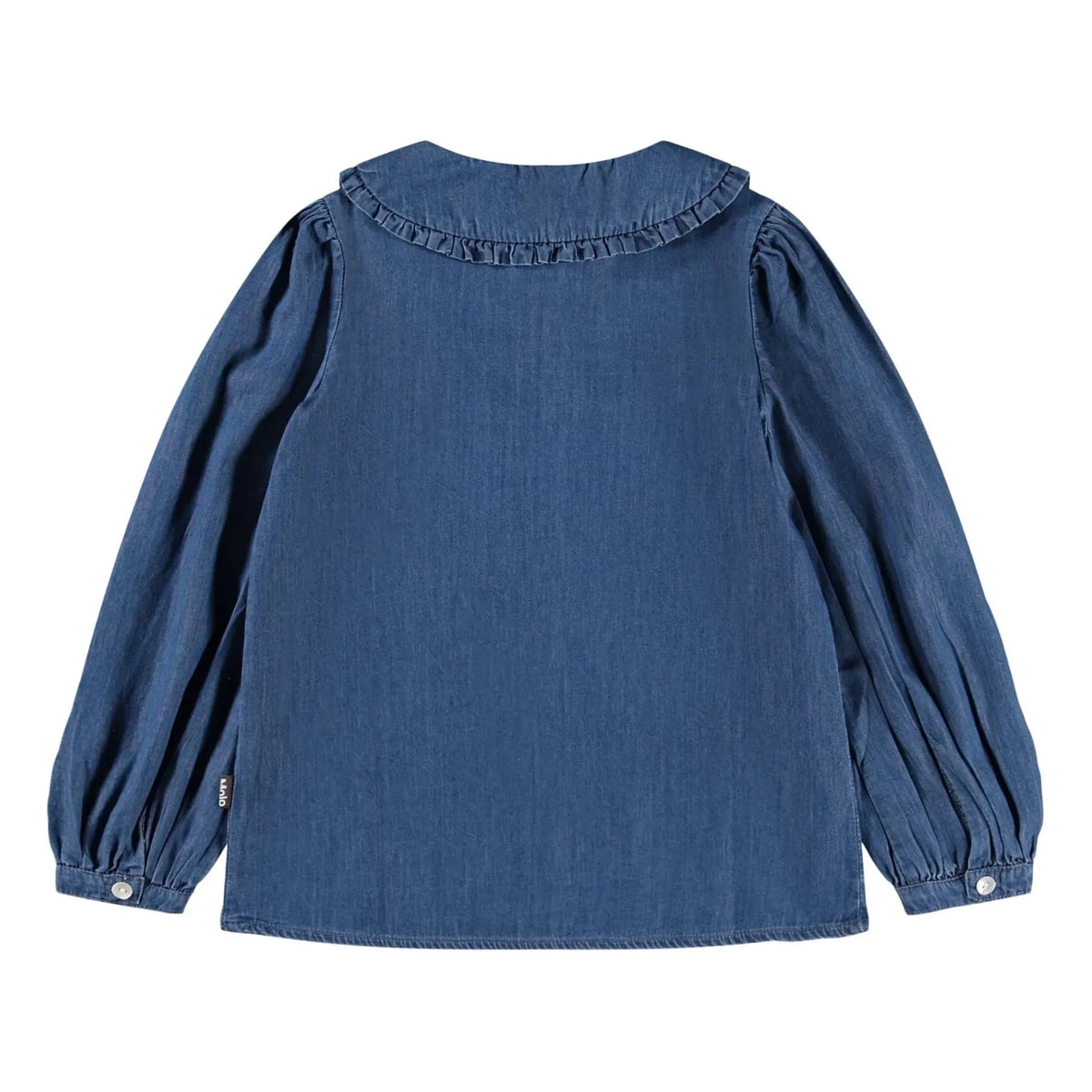 Molo - Robbin Denim Collared Blouse Organic Cotton | Blue