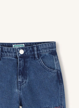 Kenzo - Puzzle Embroidered Jeans | Blue