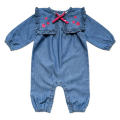 Louis Louise - Celiciane Chambray Romper | Blue