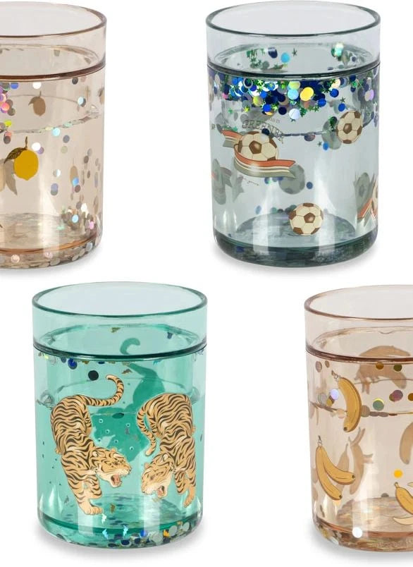 Konges Sløjd - Glitter Cups - Set of 4 | Pink