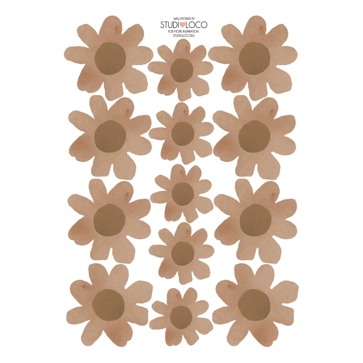 Studio Loco - Floral Wall Decals | Brown