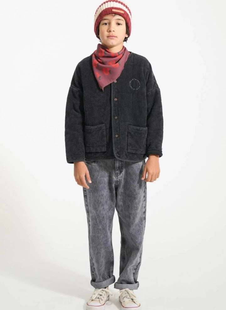 Piupiuchick - Striped Wool Beanie | Burgundy