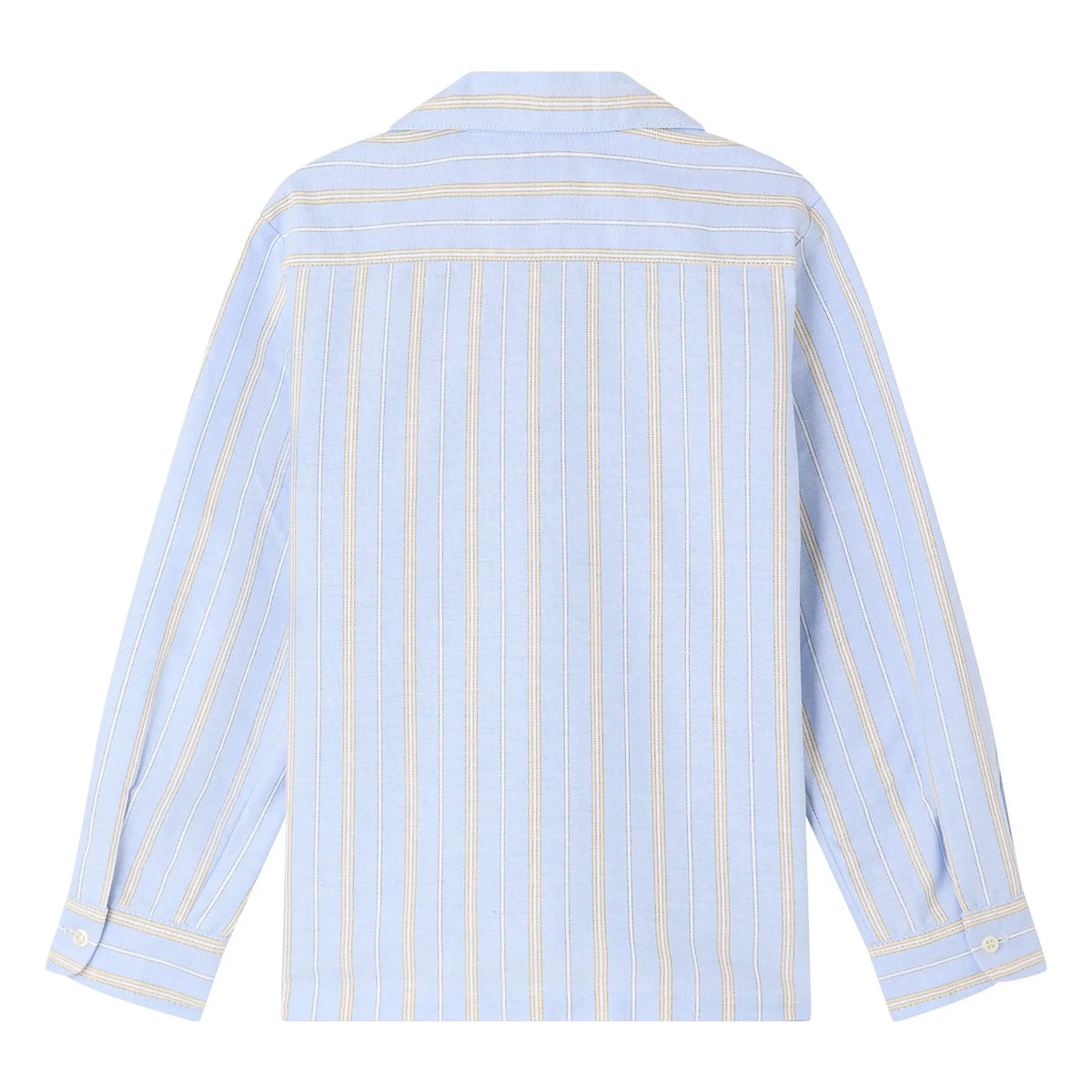 Bonpoint - Mael Striped Organic Cotton Shirt | Light Blue